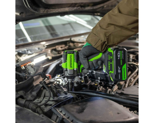 Гайковерт аккумуляторный GREENWORKS IW5500 ударный 24V, без АКБ и ЗУ 3805007