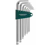 Набор ключей шестигранных JONNESWAY H05SM107S LONG с шаром 2,5-10мм, 7 предметов 047095