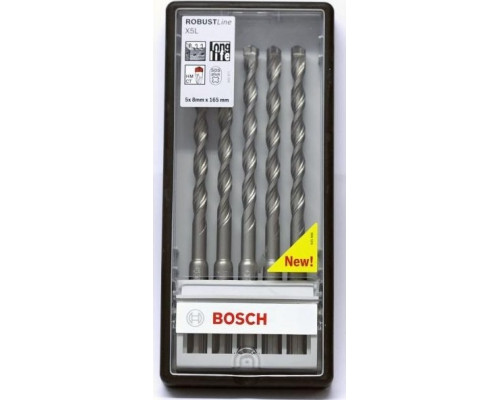 Набор буров BOSCH 5 СВ. SDS-plus X5L 8x100/165 мм 2608585071