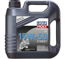 Масло для мотоциклов LIQUI MOLY SAE 15W50 Motorbike 4T Street 4 л 1689 синтетическое 1689