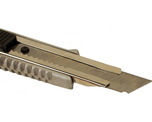 Нож для строительных работ Sturm 1076-08-09, 18 мм, алюминиевый корпус, автофиксация