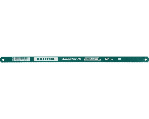 Полотно для пил по металлу KRAFTOOL Alligator-18 bi-metal гибкое 18 tpi 15942-18