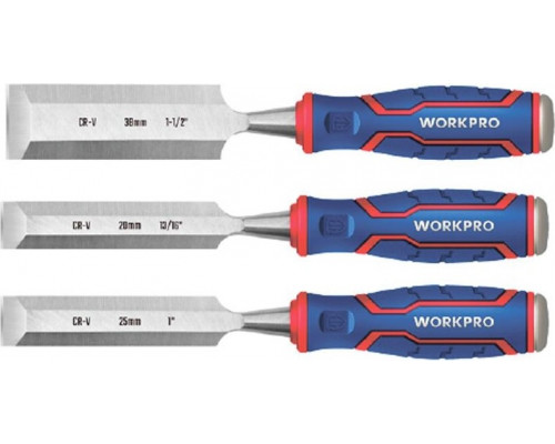 Набор стамесок WORKPRO WP201301 для высоких нагрузок 3шт