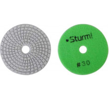 Шлифовальный круг по камню Sturm 9012-W100-30 алмазный гибкий, 100 мм, p30, мокрое шлиф.