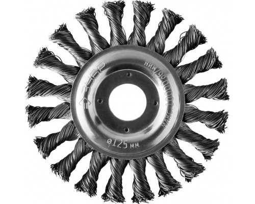 Щетка обдирочная для УШМ ЗУБР круглая D-125х22 мм 35190-125_z02 35190-125_z02