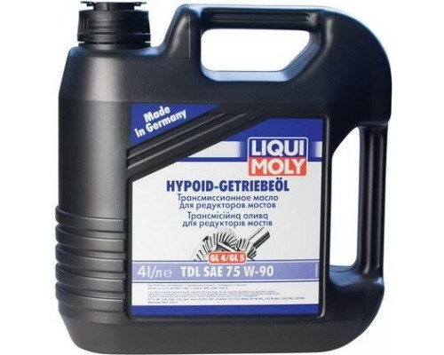 Масло трансмиссионное LIQUI MOLY 75W 90 Hypoid-Getriebeoil TDL GL-4/GL-5 4 л 3939 3939