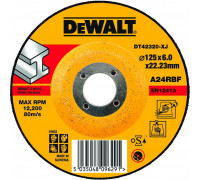 Шлифовальный круг по металлу DeWALT 125х6,3x22.2 мм тип 27 A24RBF DT42320Z-QZ DT42320Z-QZ