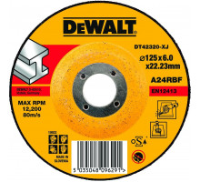 Шлифовальный круг по металлу DeWALT 125х6,3x22.2 мм тип 27 A24RBF DT42320Z-QZ DT42320Z-QZ