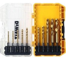 Набор сверл по металлу DeWALT HSS-TIN 10 шт. Impact TITANIUM (3.0-10 мм ) DT50050-QZ