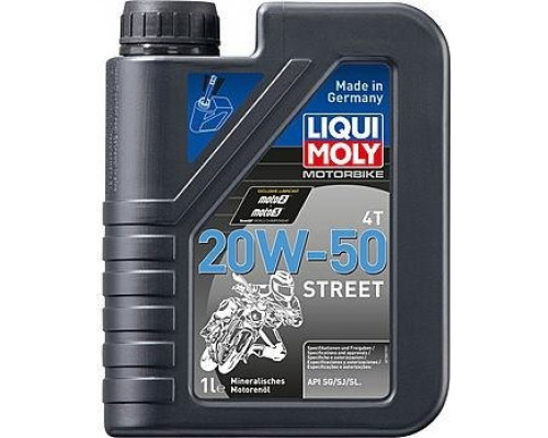 Масло для мотоциклов LIQUI MOLY SAE 20W50 Motorbike 4T Street 1 л 7632 1500/7632