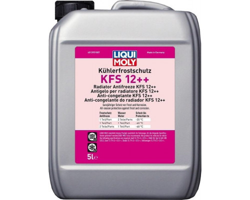 Антифриз-концентрат LIQUI MOLY Kuhlerfrostschutz KFS 12++ 5 л. красный 21135 21135