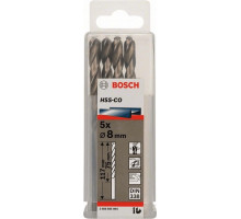 Сверло по металлу BOSCH кобальтовое 8.0 мм (уп5шт) 2608585894