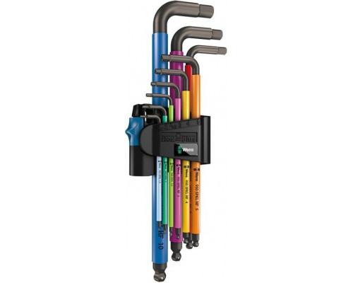 Набор шестигранников WERA 950 SPKL/9 SM HF Multicolour, 9 предметов, арт. WE-022210