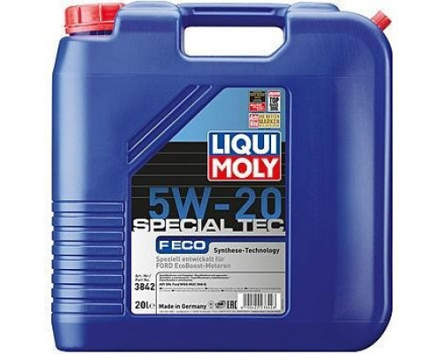 Масло моторное LIQUI MOLY SAE 5W20 Special Tec F ECO 20 л 3842 3842