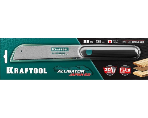 Ножовка KRAFTOOL Alligator Japan 22 185 мм 1-15194-18-22