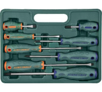 Набор отверток JONNESWAY D71PP08S стержневых ANTI-SLIP GRIP, 8 предметов 048388
