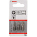 Бита для заворачивания BOSCH Extra Hard 25 мм PH/1/2/3 3шт 2607001752