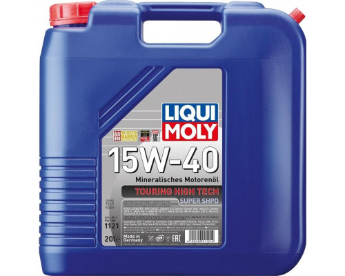 Масло моторное LIQUI MOLY SAE15W40 Touring High Tech Super SHPD 20 л 1121 1121