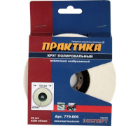 Круг полировальный войлочный ПРАКТИКА 125х22 мм, не абразивный 779-806