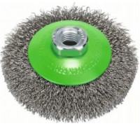 Щетка обдирочная для УШМ BOSCH коническая INOX D-100 мм М14 2608622108
