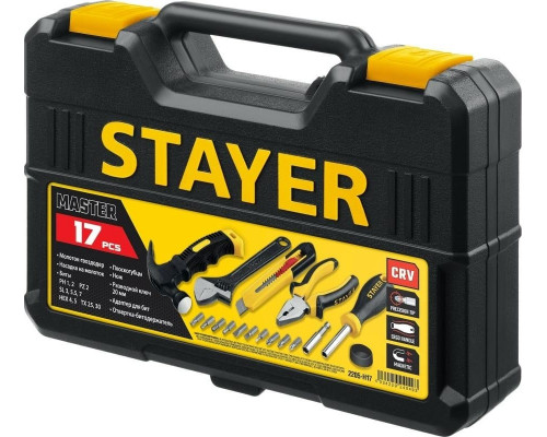 Набор столярно-слесарного инструмента STAYER Master-17 универсальный 17 предм. 2205-H17