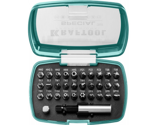 Набор бит KRAFTOOL SPECIAL-32 специальных 32 предм., cr-mo 2610-H32