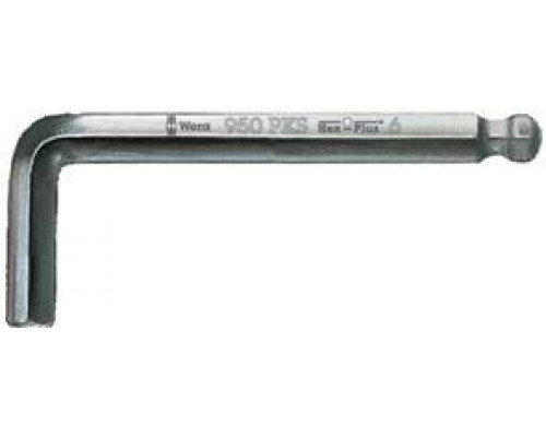 Ключ шестигранный WERA L-образный со сферической головкой 950 PKS 2.50 мм WE-133152 WE-133152