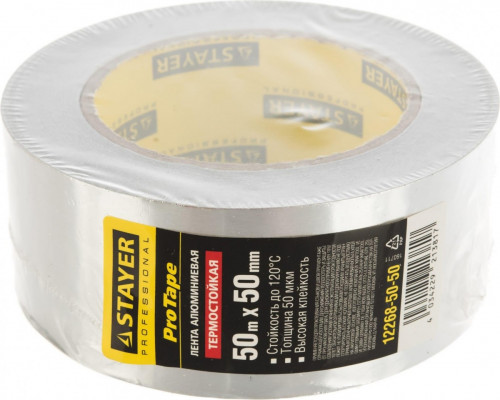 Клеящая лента STAYER PROFESSIONAL до 120°с, 50мкм, 50ммх50м 12268-50-50