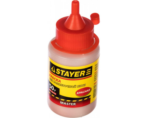 Отбивка STAYER STAYER краска для разметочных шнуров, красная, 50г 0640-2_z01