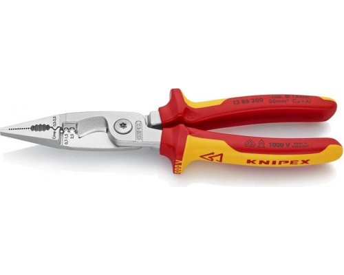 Клещи электромонтажные диэлектрические KNIPEX 1386200SB 200 мм KN-1386200SB