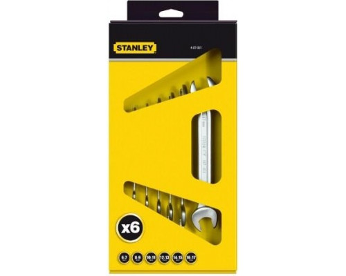 Набор ключей рожковых STANLEY 4-87-051, 6 предметов