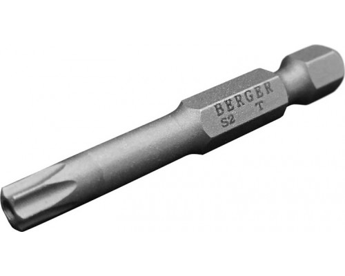 Бита для заворачивания BERGER BG2418 TORX T40Hx50мм c отверстием 2 шт., S2