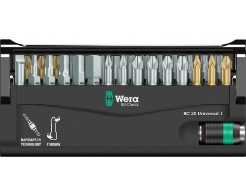 Набор насадок WERA Bit-Check BC Universal 30, WE-056440 WE-056440