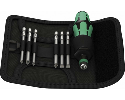 Отвертка с битами WERA Kraftform Kompakt 40 7 предметов WE-059298 WE-059298