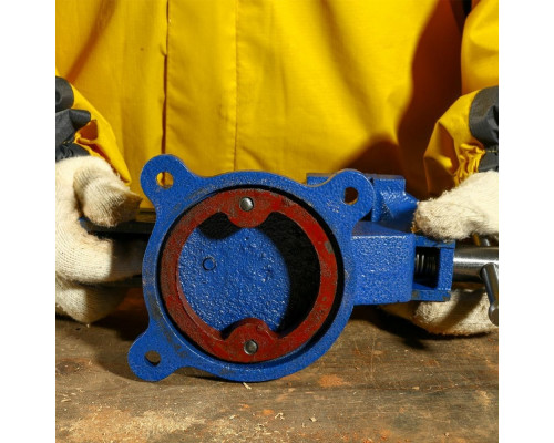 Тиски DEKO CL09 слесарные поворотные, 75 мм 065-0961