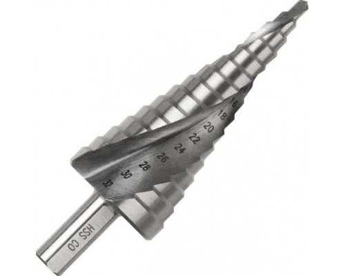 Сверло ступенчатое по металлу D.BOR HSS-Co 4-12х1/70 мм SPIRAL D-SDSP-CO5-04-12-06