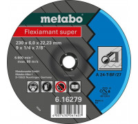Диск шлифовальный по металлу METABO 125x6,0х22,23 мм A24T Flexiamant S 616486000