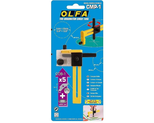Нож Olfa OL-CMP-1 резак циркульный, диаметр реза 10–150 мм