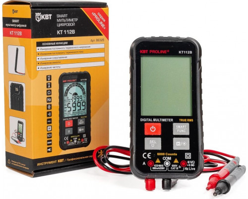 Мультиметр цифровой КВТ SMART KT 112В PROLINE 86326