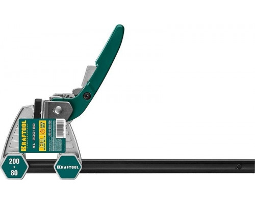 Струбцина быстрозажимная KRAFTOOL KL-200, 200 мм, 32019-080-200