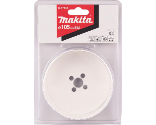 Коронка биметаллическая MAKITA D-17142 105мм