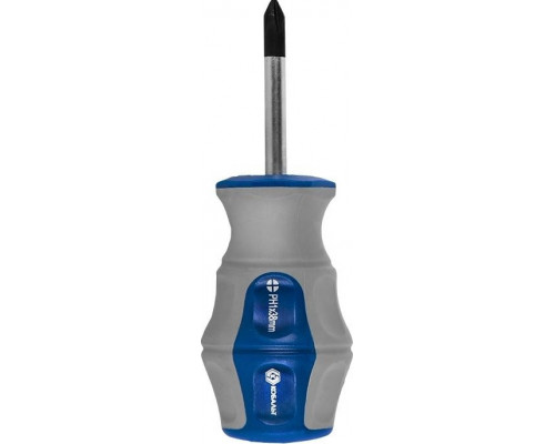 Отвертка крестовая Кобальт 646-386 ultra grip ph-1х38 мм cr-v, двухкомпонентная рукоя