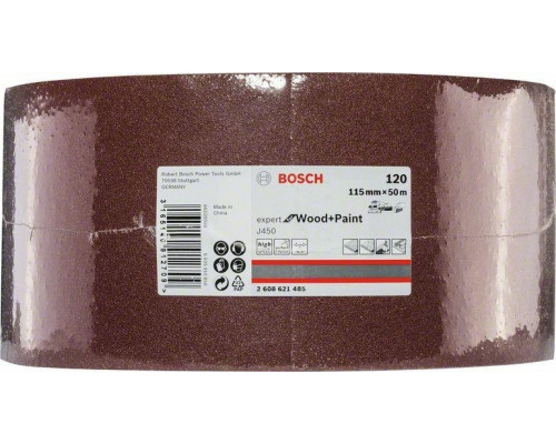 Лента-рулон BOSCH 115 мм G120 J450 Expert for Wood and Paint 2608621485