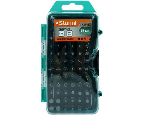 Набор бит Sturm 1 270 602 67шт., 25мм, сталь crv 1270602