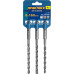 Бур SDS-plus ПРАКТИКА 8х160 мм, 3 шт, серия 