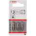 Бита для заворачивания BOSCH биты Extra Hard 25 мм PZ3 3шт 2607001562