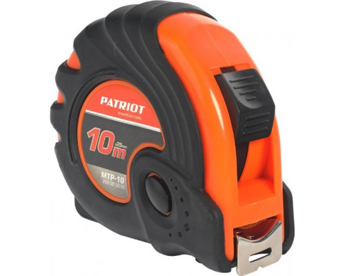 Рулетка PATRIOT MTP-10 10 м, ударопрочный обрезиненный корпус
