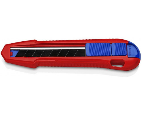 Нож универсальный KNIPEX CutiX 165 мм, с отламывающимися лезвиями 18 мм, 9010165BK