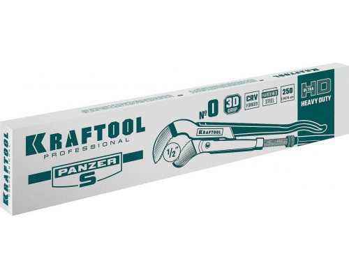 Ключ трубный KRAFTOOL PANZER-S №0, изогнутые губки 2733-05_z02
