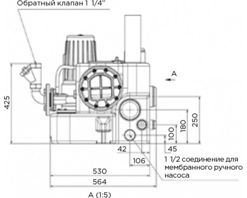 Установка канализационная SFA Cubic 1 GR SE 71.2 T